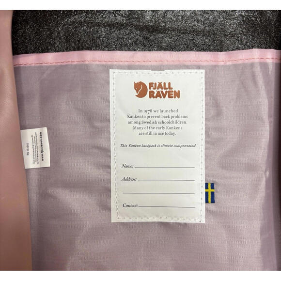 Fjallraven Kanken Mini Backpack Pink Blue 12"x14" EUC - Picture 7 of 8